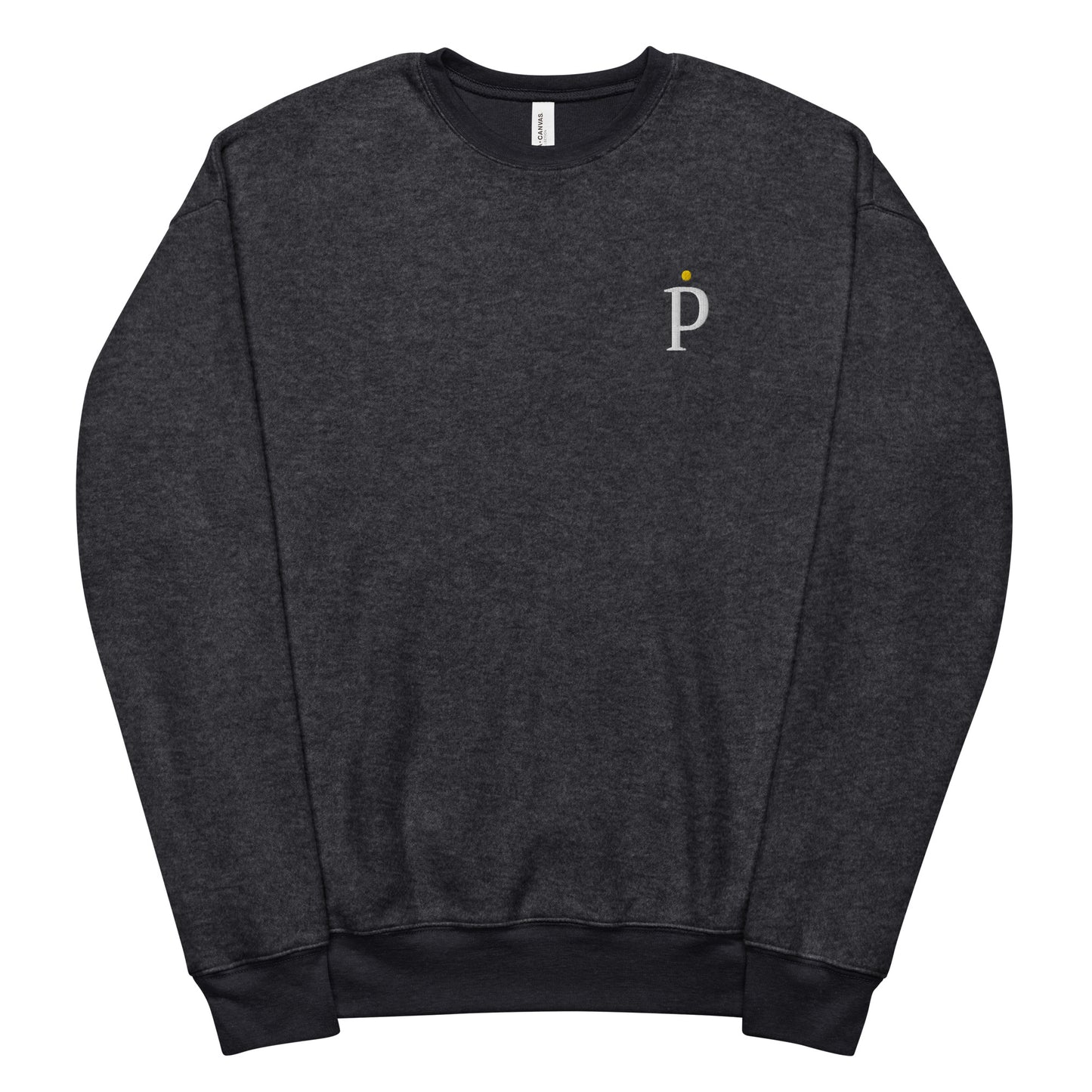 Unisex sueded fleece sweatshirt